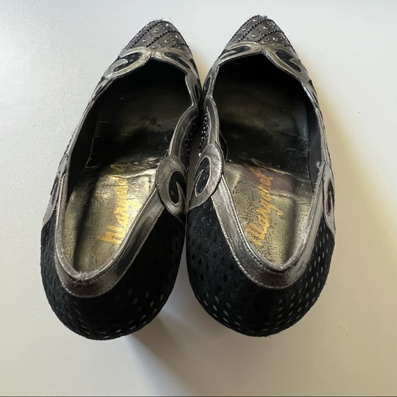 Margaret J. by Margaret Jerrold Black and Grey vintage pumps 7.5 - Picture 3 of 7